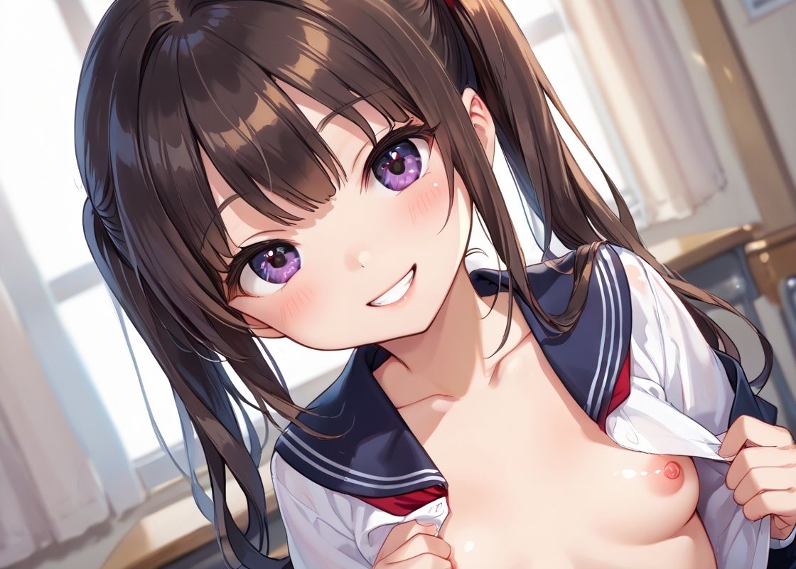 ノーブラ女子校生の卑猥な日常 サンプル3ページ目