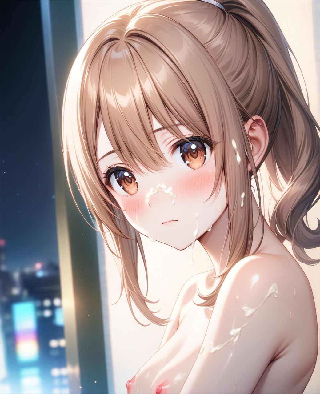 美少女羞恥 白濁デコレ・青〇七海（さくら荘のペットな彼女） サンプル5ページ目
