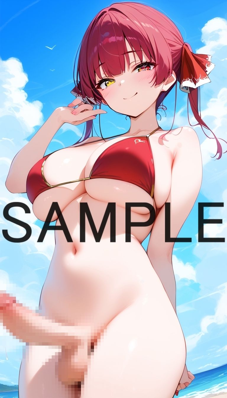 ふたなり化エッチ宝鐘マ〇ン サンプル1ページ目