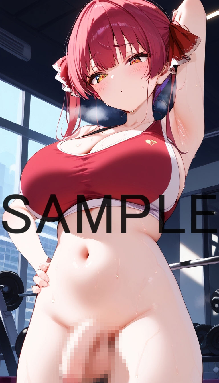 ふたなり化エッチ宝鐘マ〇ン サンプル3ページ目