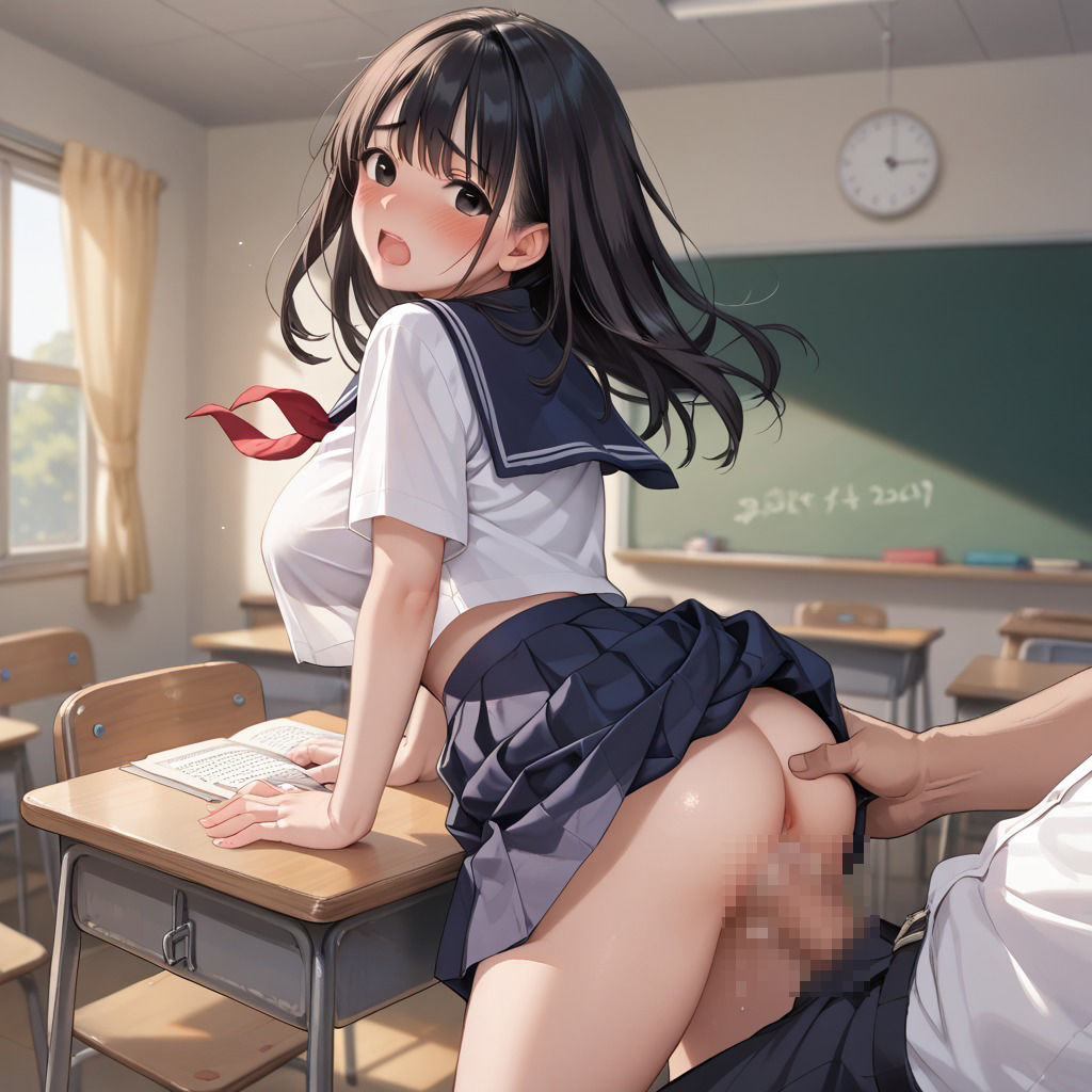 女子学園 性処理部〜教室でSEXし放題生ハメし放題〜 サンプル7ページ目