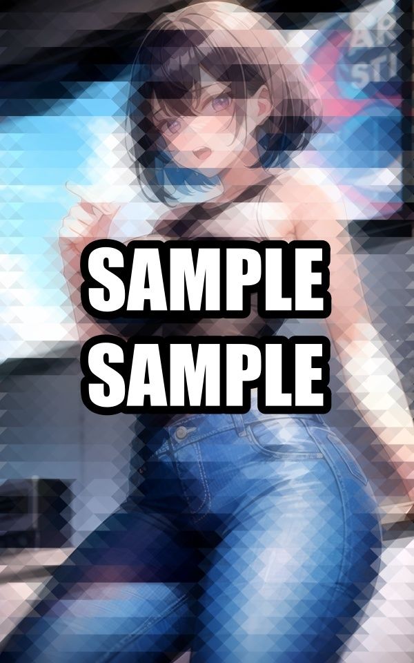 カジュアルなタンクトップ美女イラスト集 サンプル5ページ目