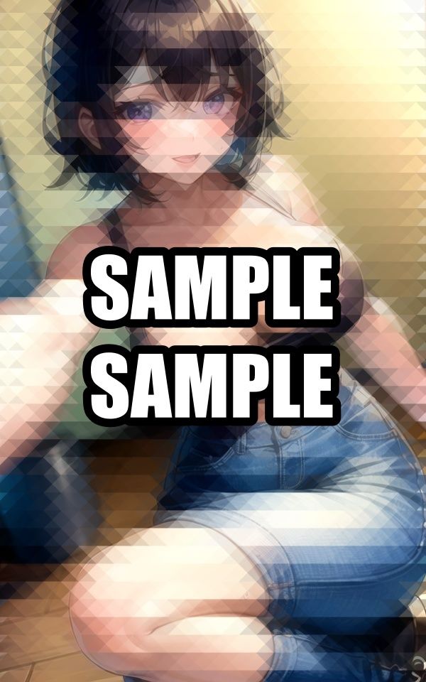 カジュアルなタンクトップ美女イラスト集 サンプル7ページ目