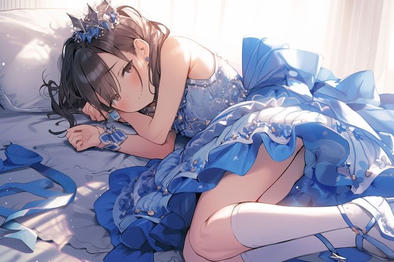 【ドレス美少女36】バレリーナ＆アイドル衣装〜美少女たちが紡ぐ、静寂のひととき サンプル2ページ目