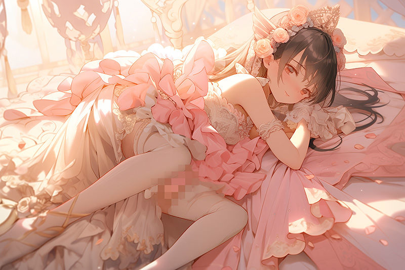 【ドレス美少女36】バレリーナ＆アイドル衣装〜美少女たちが紡ぐ、静寂のひととき サンプル5ページ目