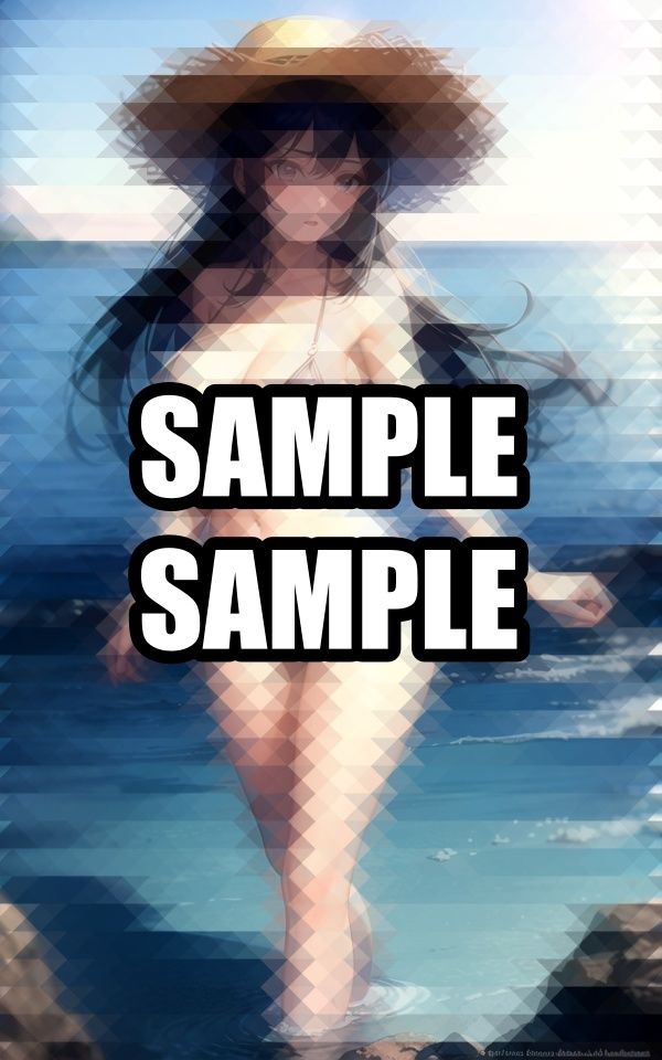 海ではしゃぐビキニ美女イラスト集 サンプル7ページ目