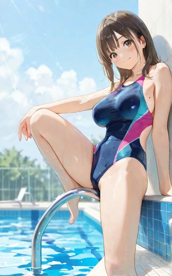 ナイトプールに集まる美女たち  最高クラスの美女たちをご覧ください サンプル1ページ目