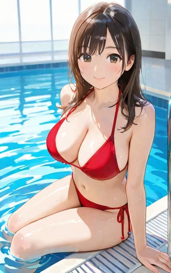 ナイトプールに集まる美女たち  最高クラスの美女たちをご覧ください サンプル2ページ目