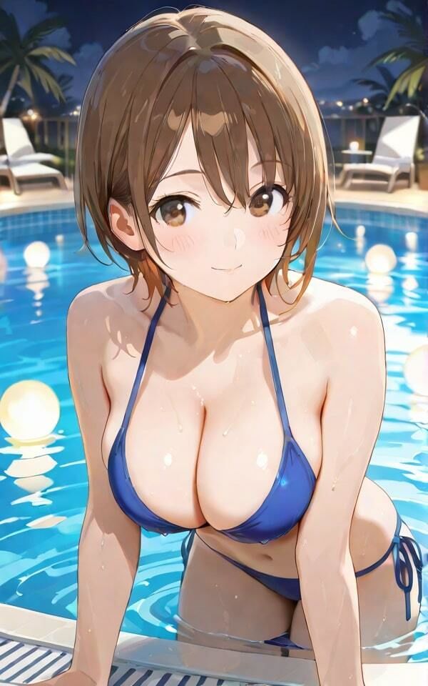 ナイトプールに集まる美女たち  最高クラスの美女たちをご覧ください サンプル5ページ目