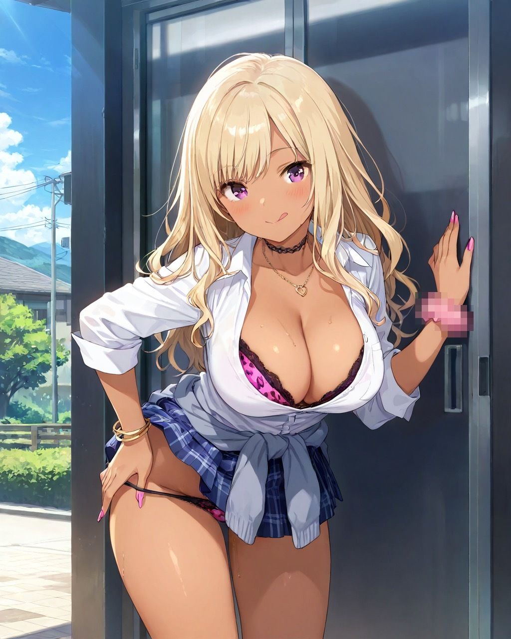 ギャル女子校生がびしゃびしゃ潮吹き サンプル10ページ目