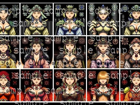 ドット絵立ち絵素材集 サンプル5ページ目