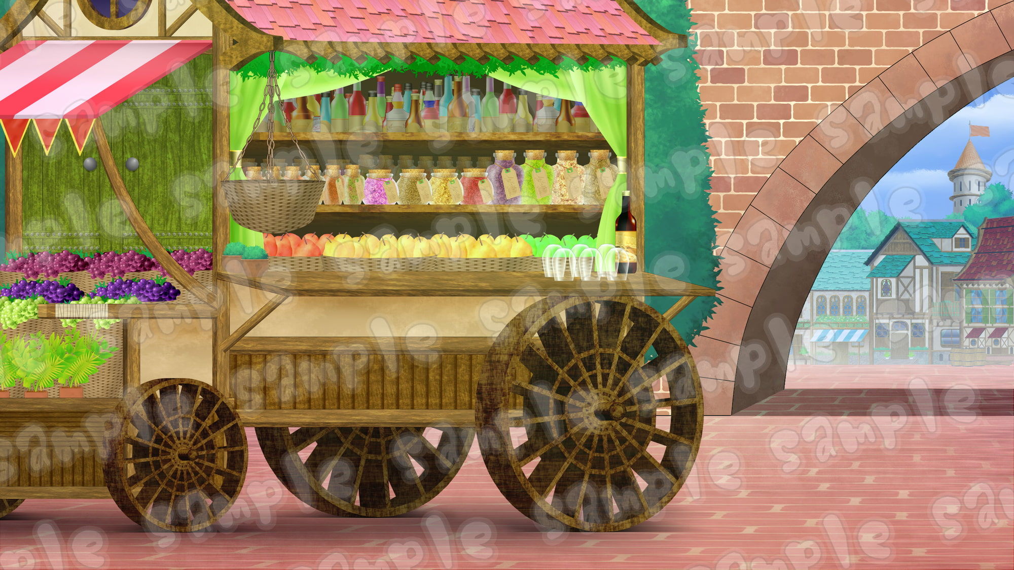 ファンタジー背景素材集Vol3 サンプル2ページ目