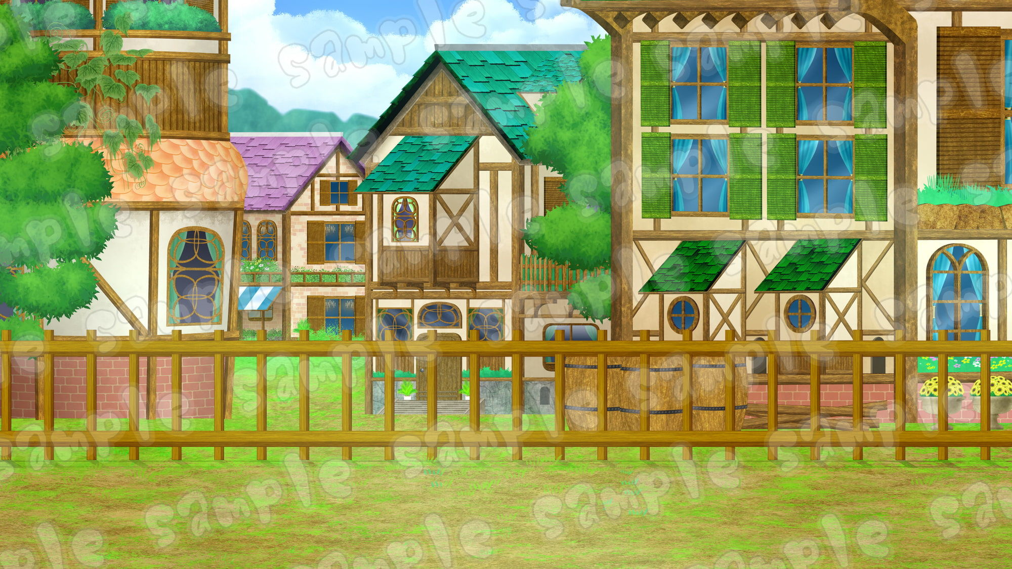ファンタジー背景素材集Vol3 サンプル6ページ目