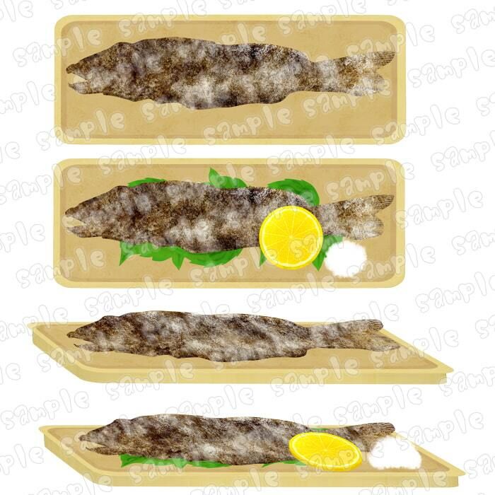 焼き魚素材集 サンプル2ページ目