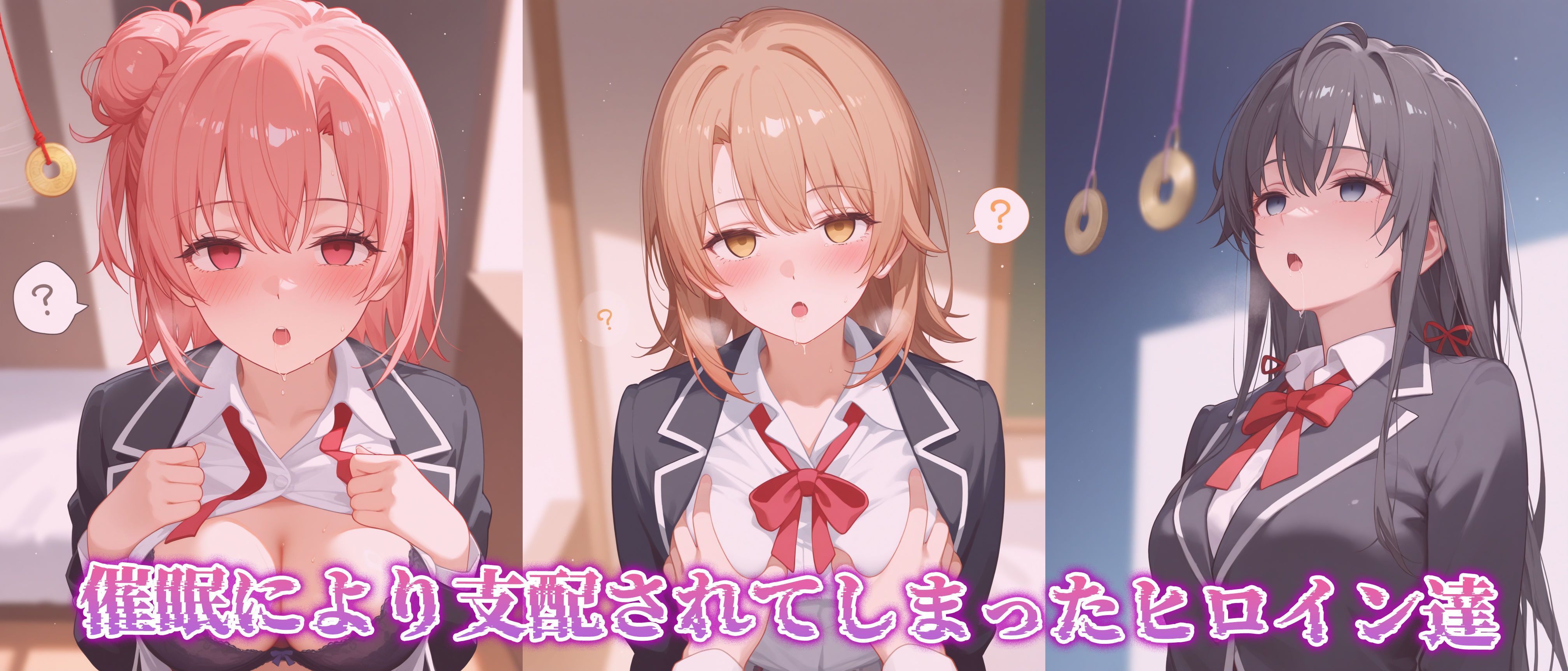 【催●性支配】強●淫乱ヒロイン化 俺ガ○ル編 【雪○下 雪乃/由○ヶ浜 結衣/一○ いろは】 サンプル1ページ目