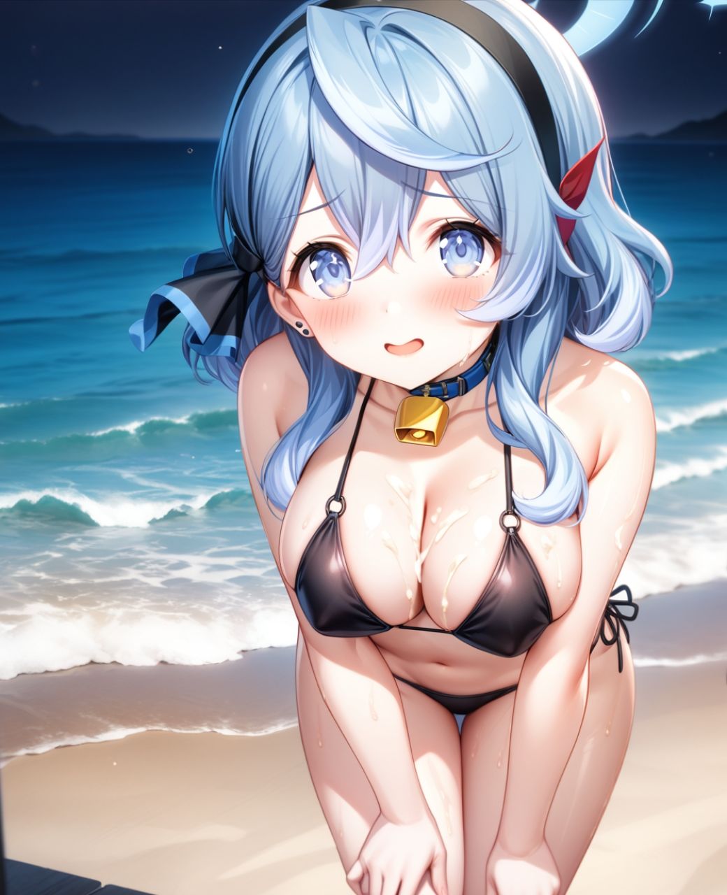 美少女羞恥 白濁デコレ・天〇アコ（ブルアカ） サンプル6ページ目