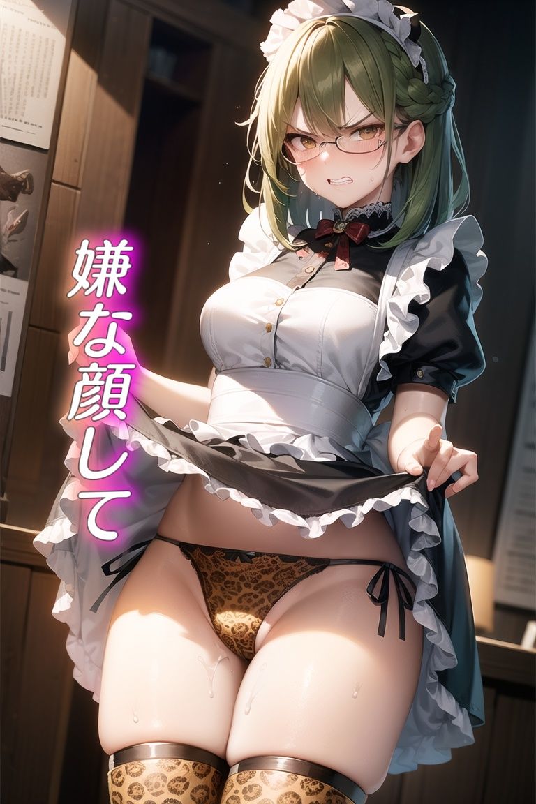 嫌な顔してパンツ見せてくる女の子〜メイド編〜 サンプル2ページ目