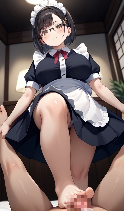 ムチ巨乳メイドの電気アンマは最高のご褒美です！ サンプル1ページ目