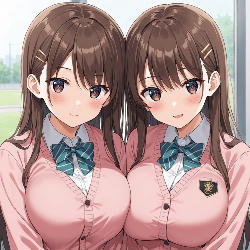 双子女子校生 サンプル2ページ目