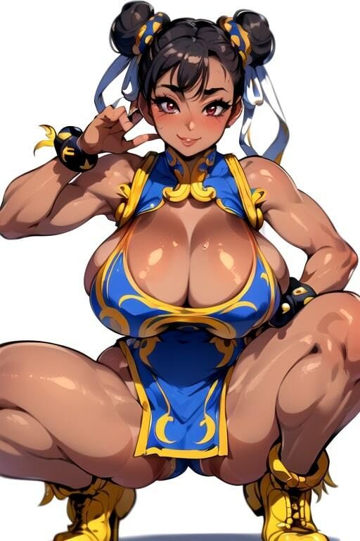 AIグラビアCG集 爆乳ギャル春麗 サンプル1ページ目