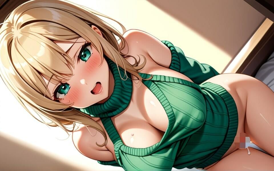 ニット美女が見せてくれた！  「これで終わりでいいの？」 サンプル2ページ目