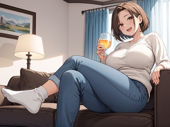 憧れの隣の爆乳お姉さんがビッチだった話 サンプル1ページ目