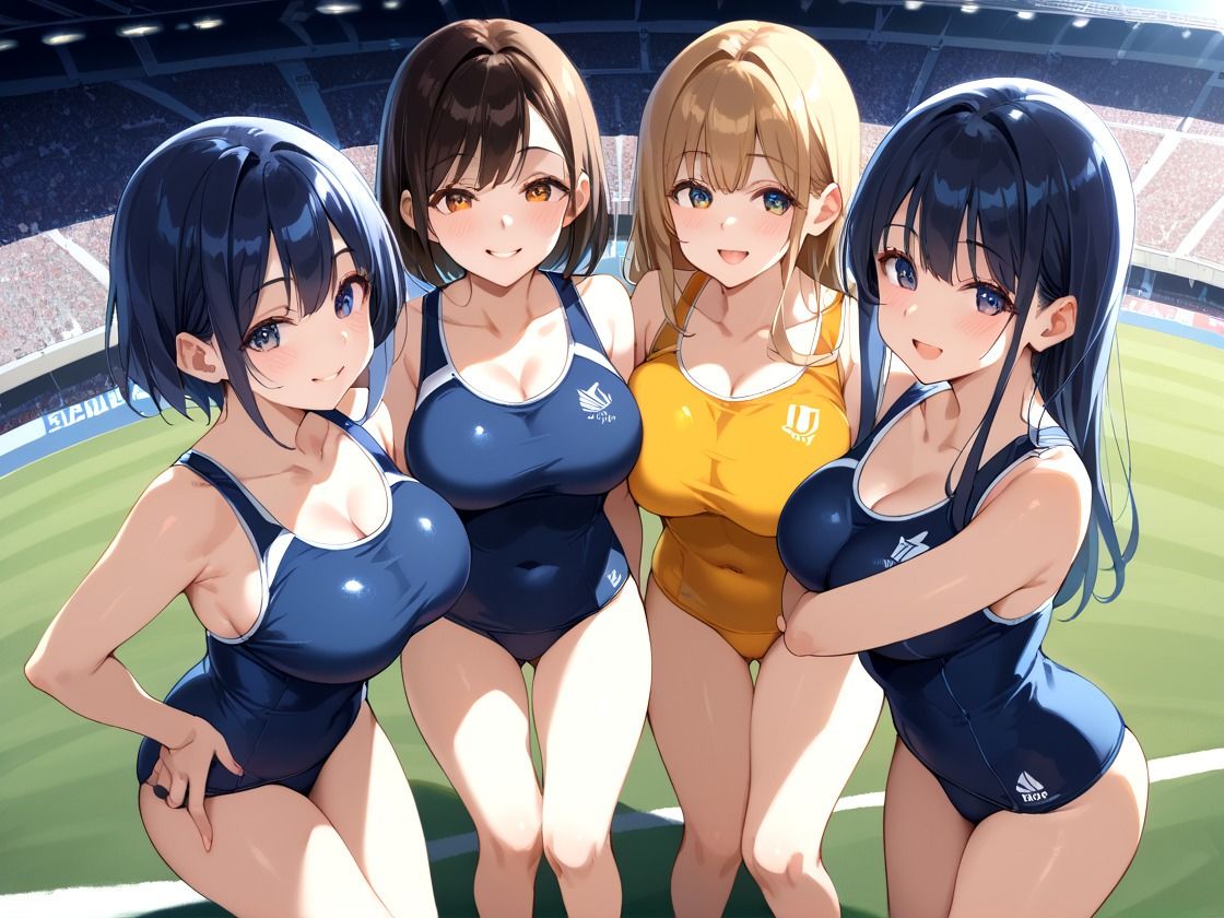 巨乳学園 スク水孕ませ サンプル6ページ目