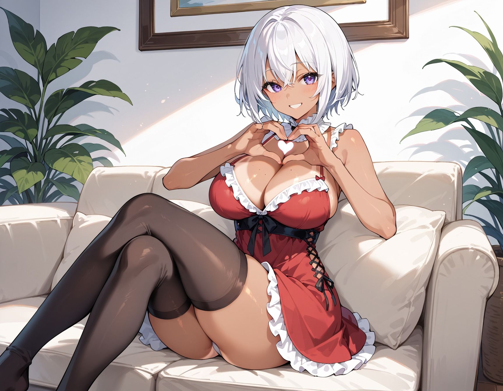 【高画質画像集】銀髪爆乳ギャル系女子校生アイドルのえっちな裏側 サンプル7ページ目