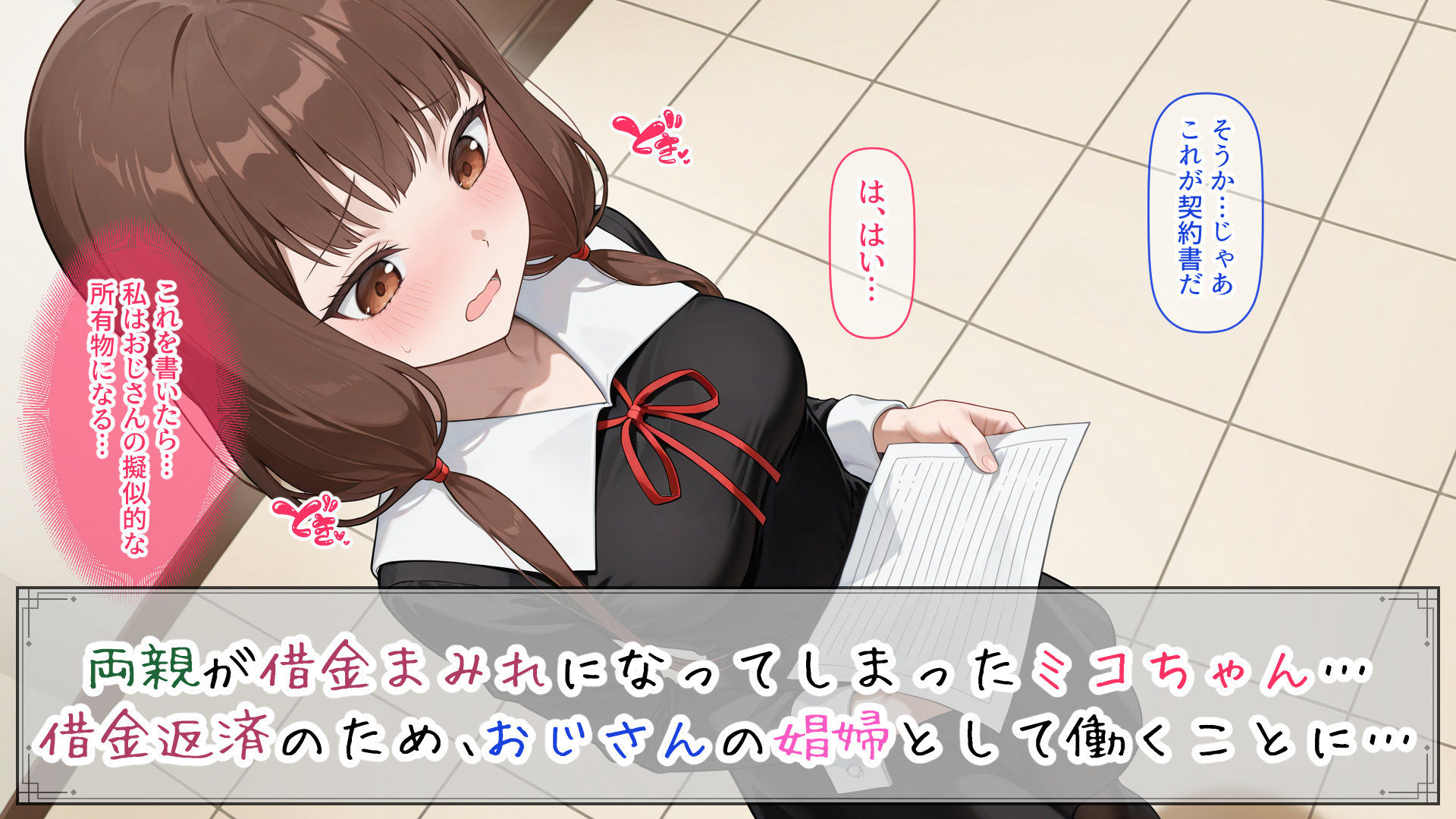ミコちゃんの借金返済性活 サンプル1ページ目