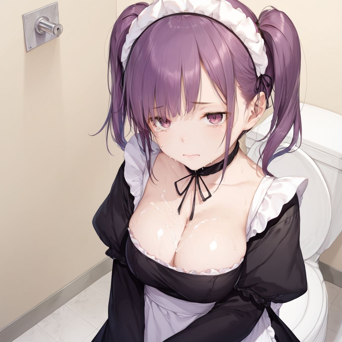 陰キャ巨乳メイド！トイレで中出しセックス！パート1 サンプル5ページ目