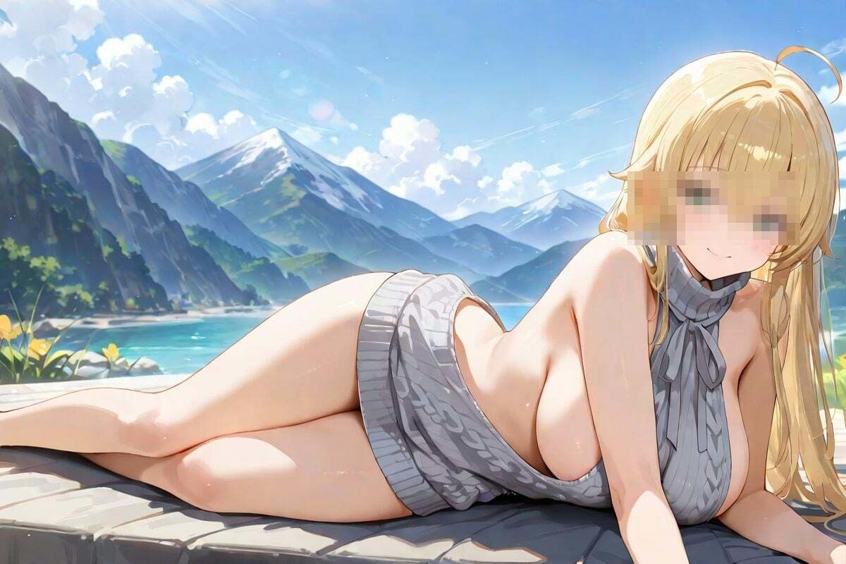 こんなカッコで山登り！  横乳丸出し山ガール サンプル1ページ目