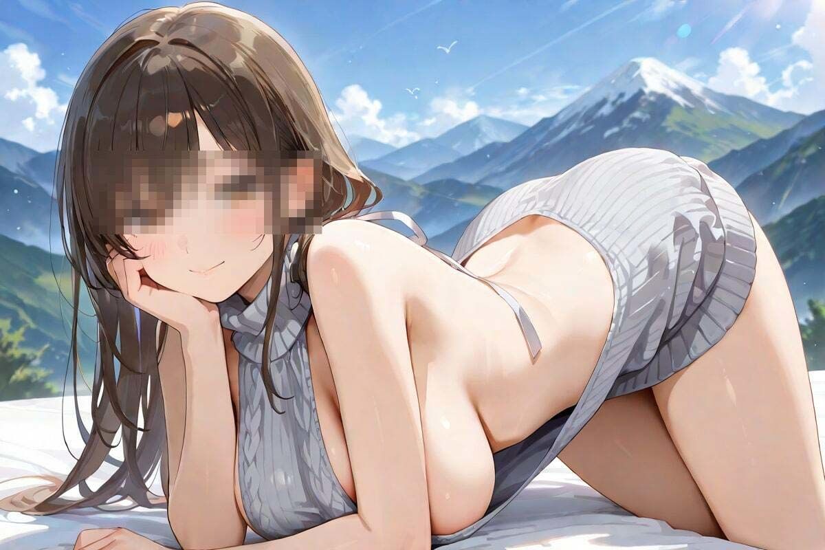 こんなカッコで山登り！  横乳丸出し山ガール サンプル4ページ目