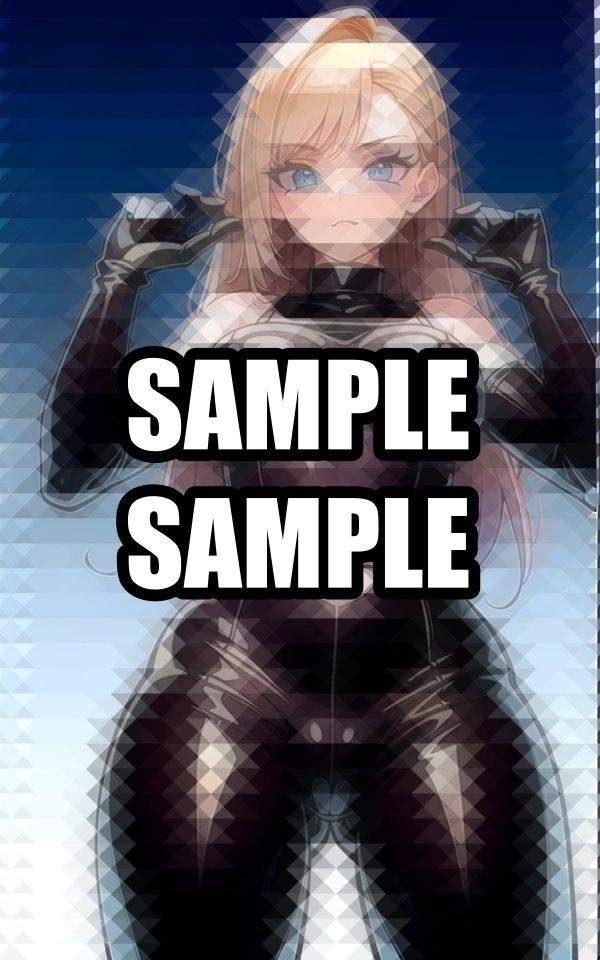 無表情ラバースーツ美女 イラスト集 サンプル1ページ目