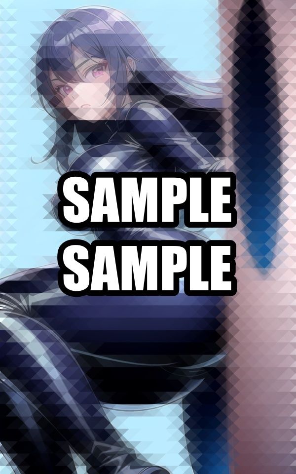 無表情ラバースーツ美女 イラスト集 サンプル2ページ目