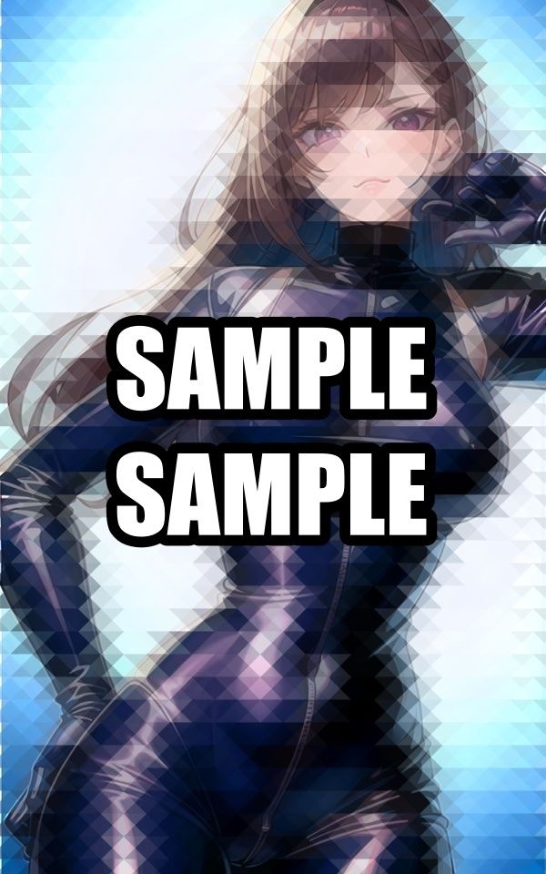 無表情ラバースーツ美女 イラスト集 サンプル3ページ目