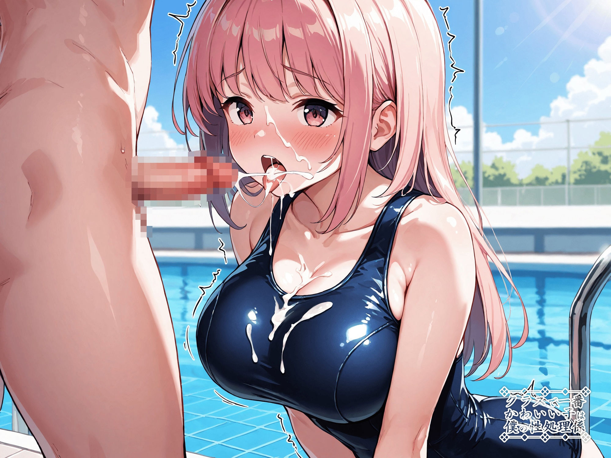 クラスで一番かわいい子は僕の性処理係5 スク水編 サンプル3ページ目