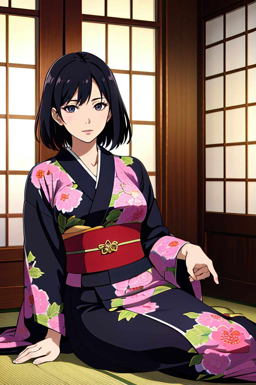 Japanese style illustrations AI beauty photo book サンプル1ページ目