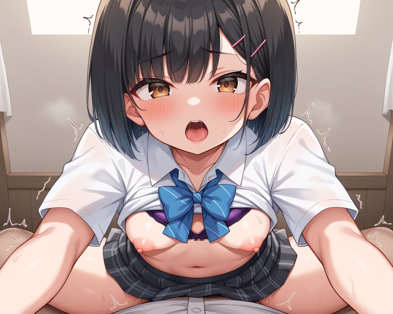 部室オナニーをバラすと脅された女子校生 〜口止めに種付けセックスを部活中に強要される〜 サンプル5ページ目