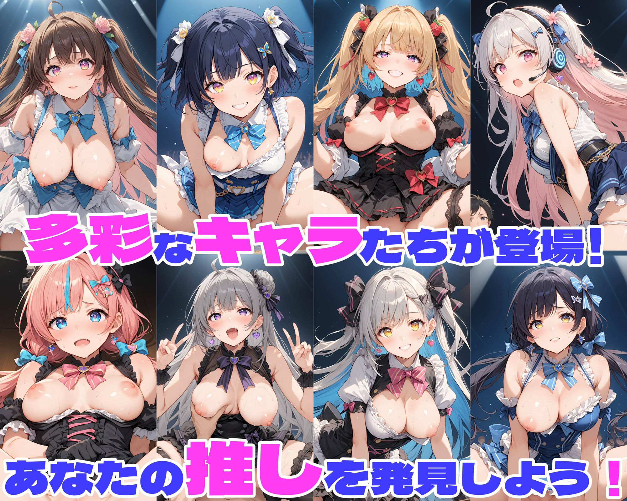 性育学園No.20〜地下アイドル編〜かわいいアイドル達と公開セックスライブでやりまくれ！【CG500枚】 サンプル3ページ目