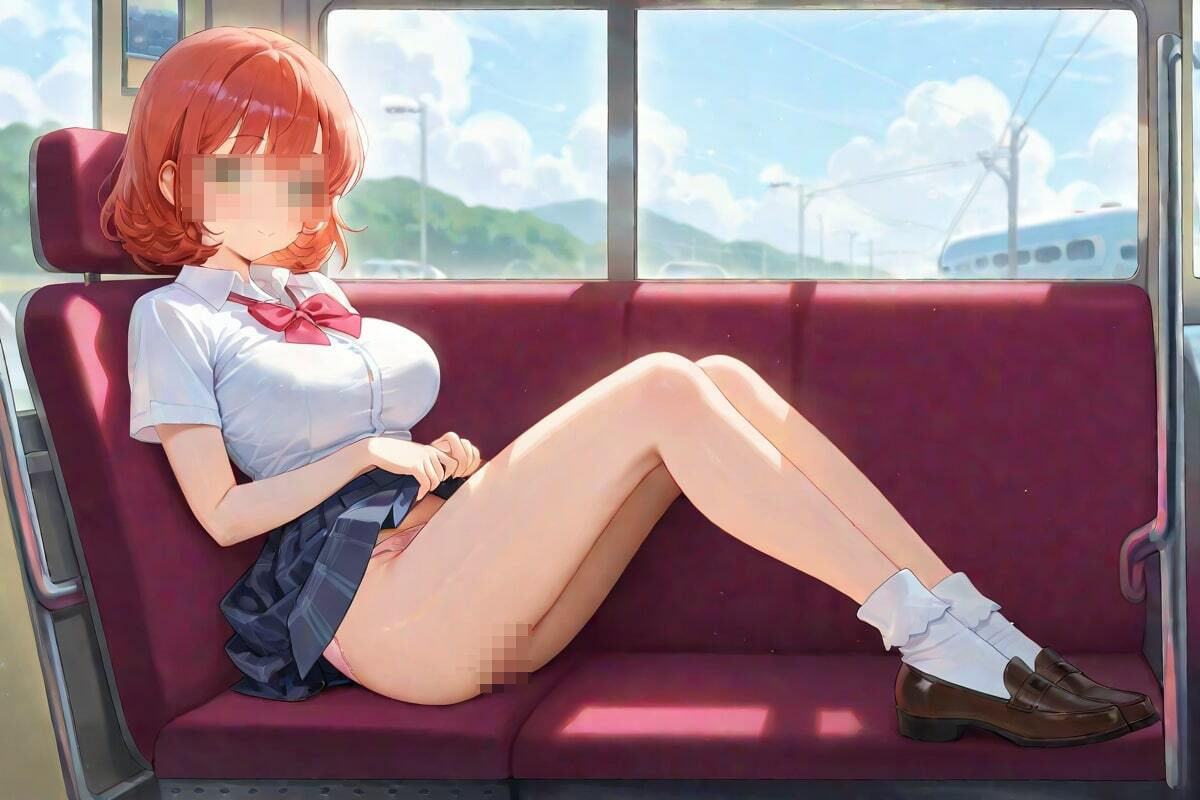 いつものバスでパンチラ美女！ サンプル1ページ目