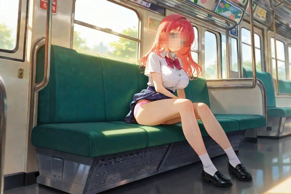 いつものバスでパンチラ美女！ サンプル4ページ目
