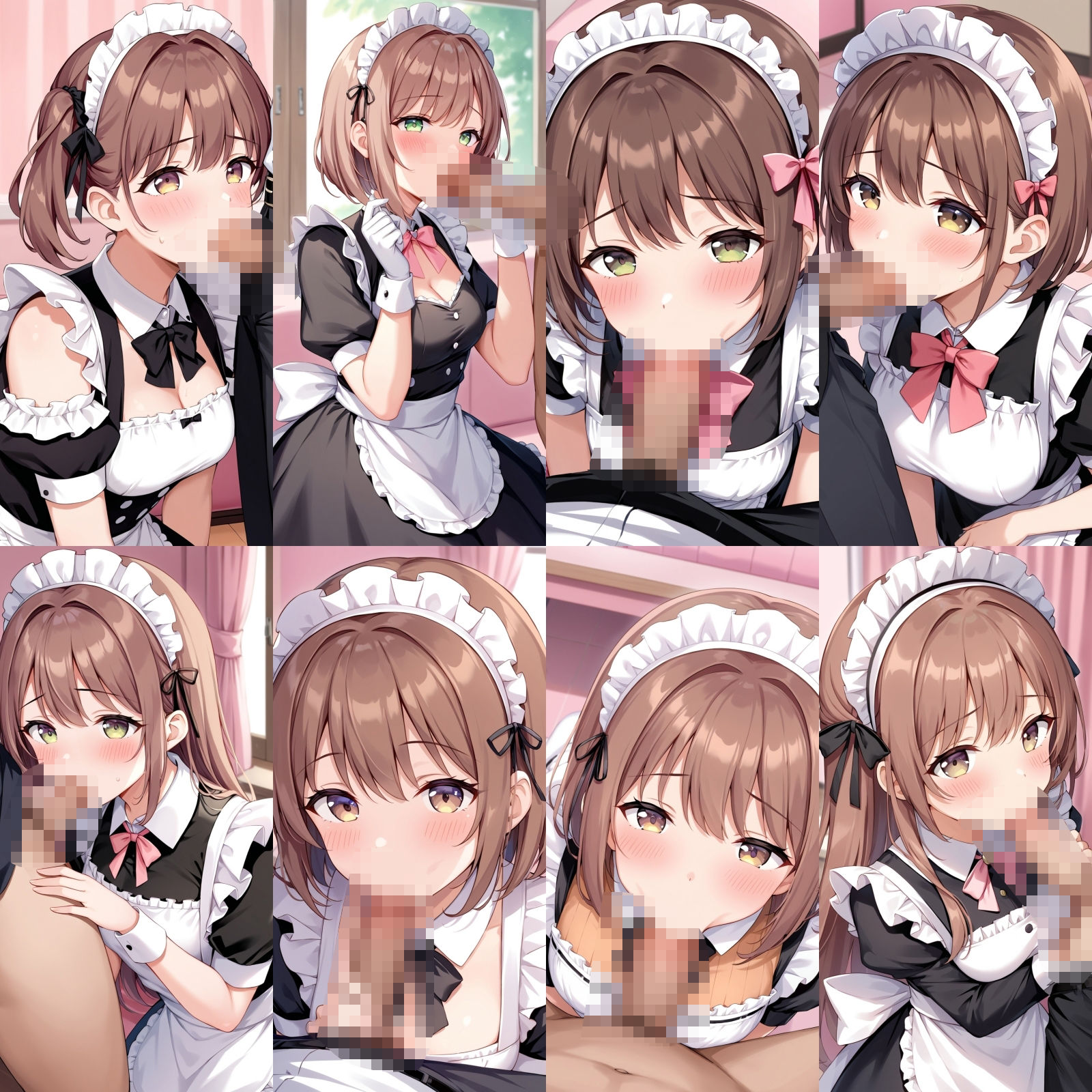 ご奉仕メイドのフ〇ラとパンティー【500枚】 サンプル1ページ目