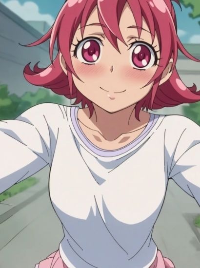 ドキドキプリキュアの相田マナから送られてきた自撮り写真 サンプル1ページ目