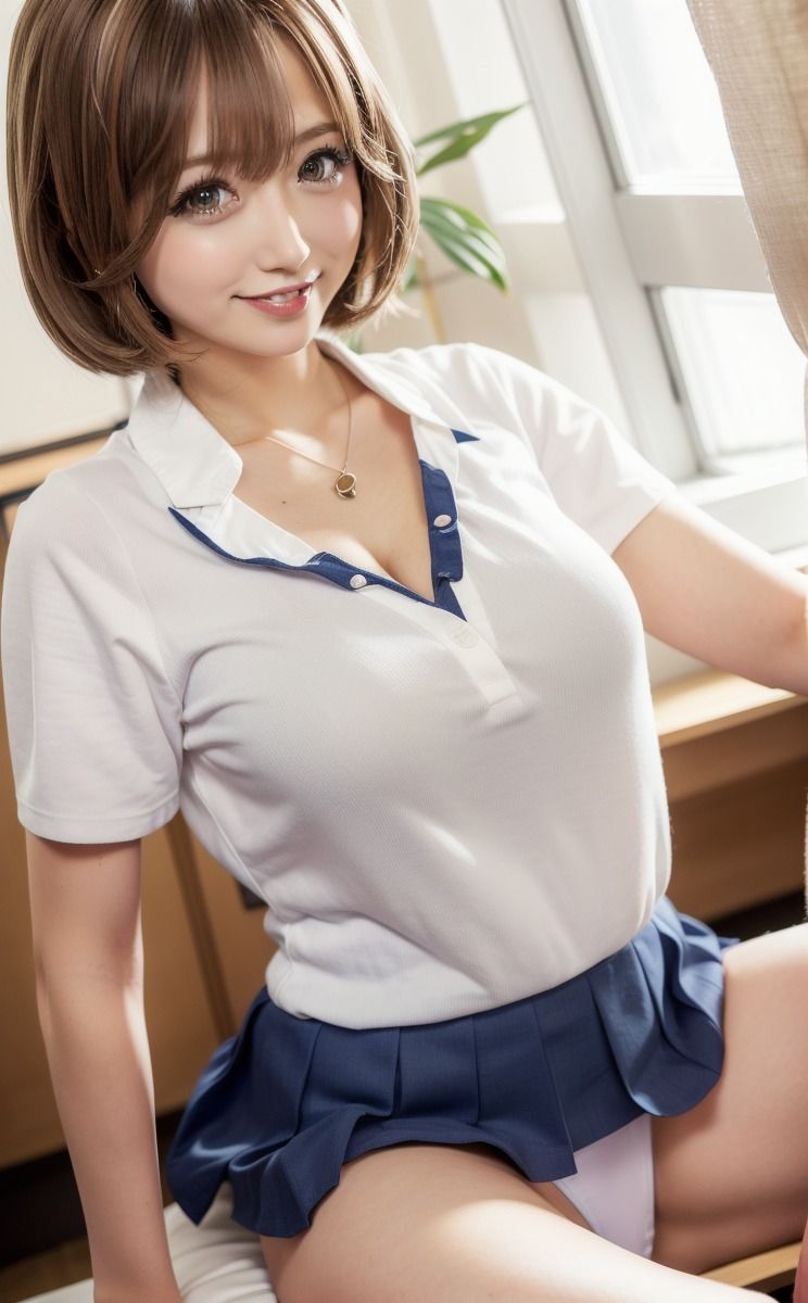 制服姿でエッチなポーズ！〜ギャルJK編〜 サンプル2ページ目