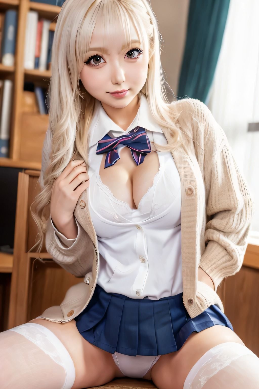 制服姿でエッチなポーズ！〜ギャルJK編〜 サンプル7ページ目