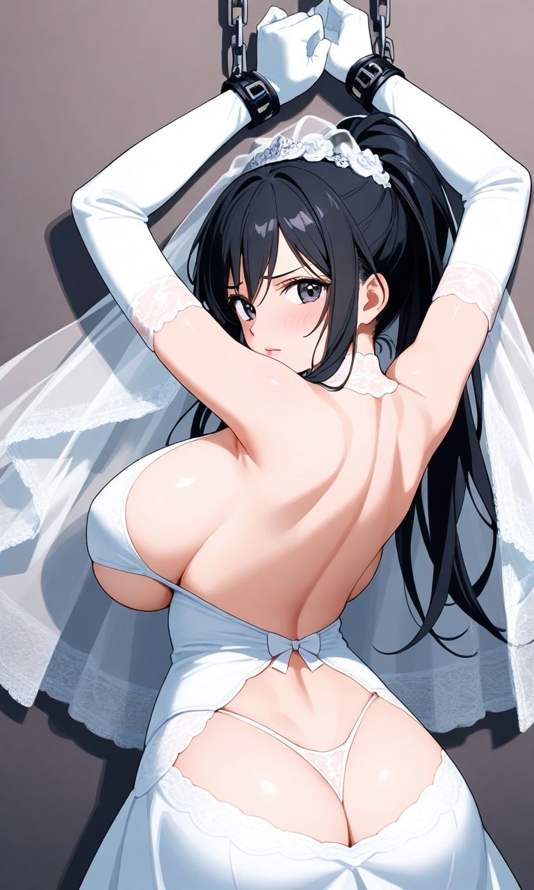 【微エロ】フェチコレVol.24吊り上げ拘束されて辱められるウェディングビキニの人妻（黒髪ポニテのみ）【総枚数250枚】 サンプル2ページ目