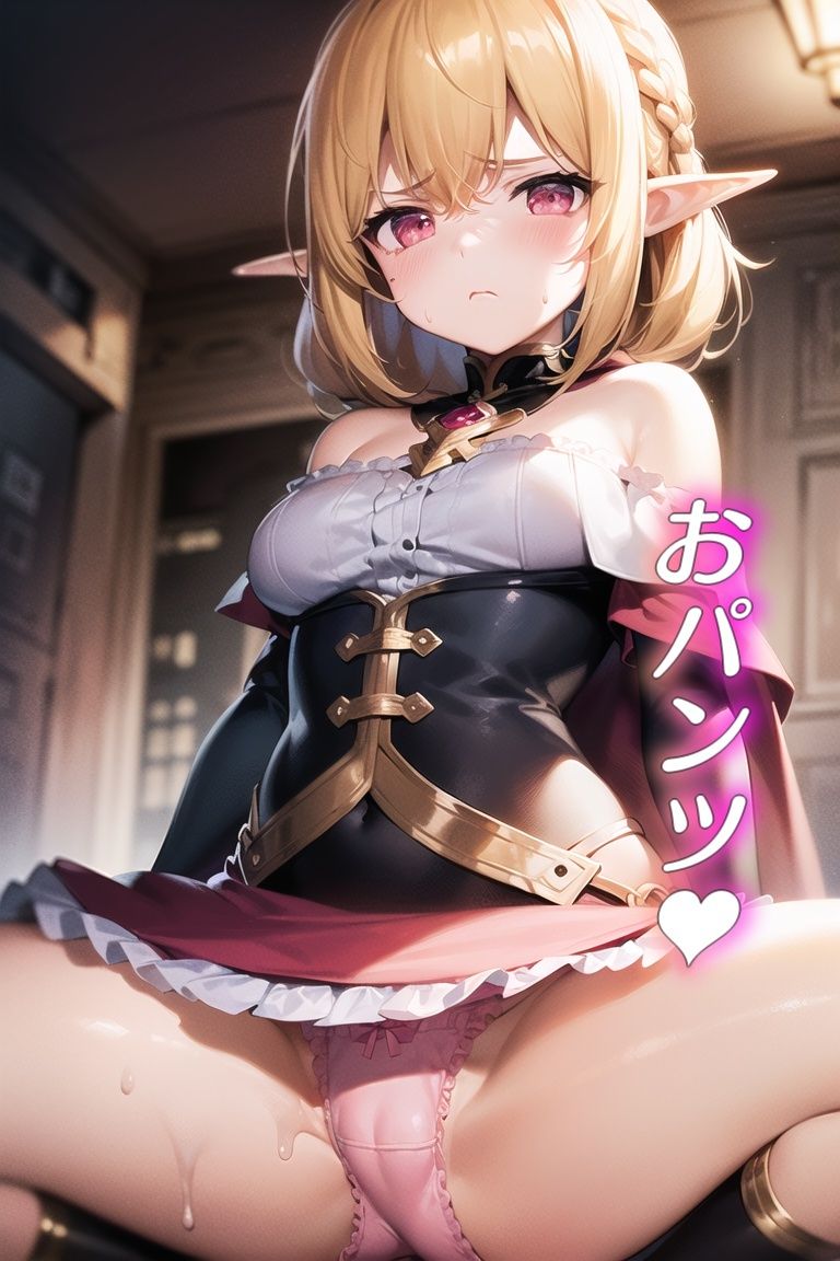 嫌な顔してパンツ見せてくる女の子〜エルフ編〜 サンプル3ページ目