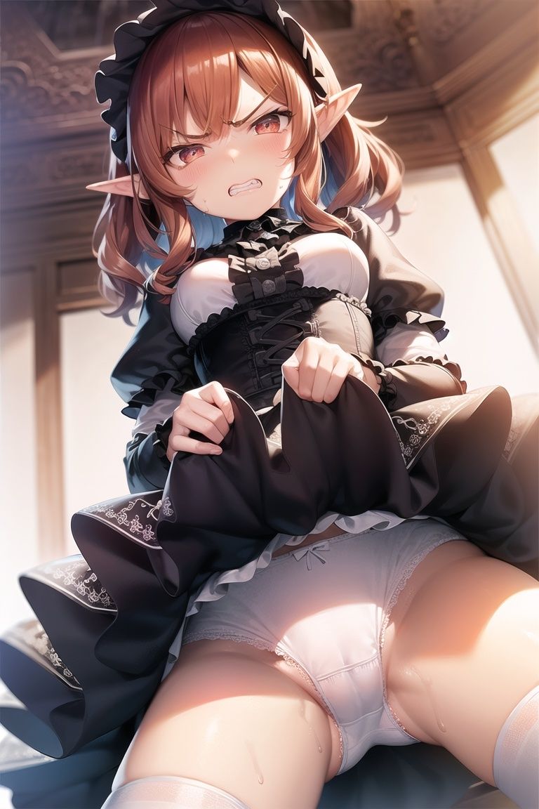 嫌な顔してパンツ見せてくる女の子〜エルフ編〜 サンプル9ページ目