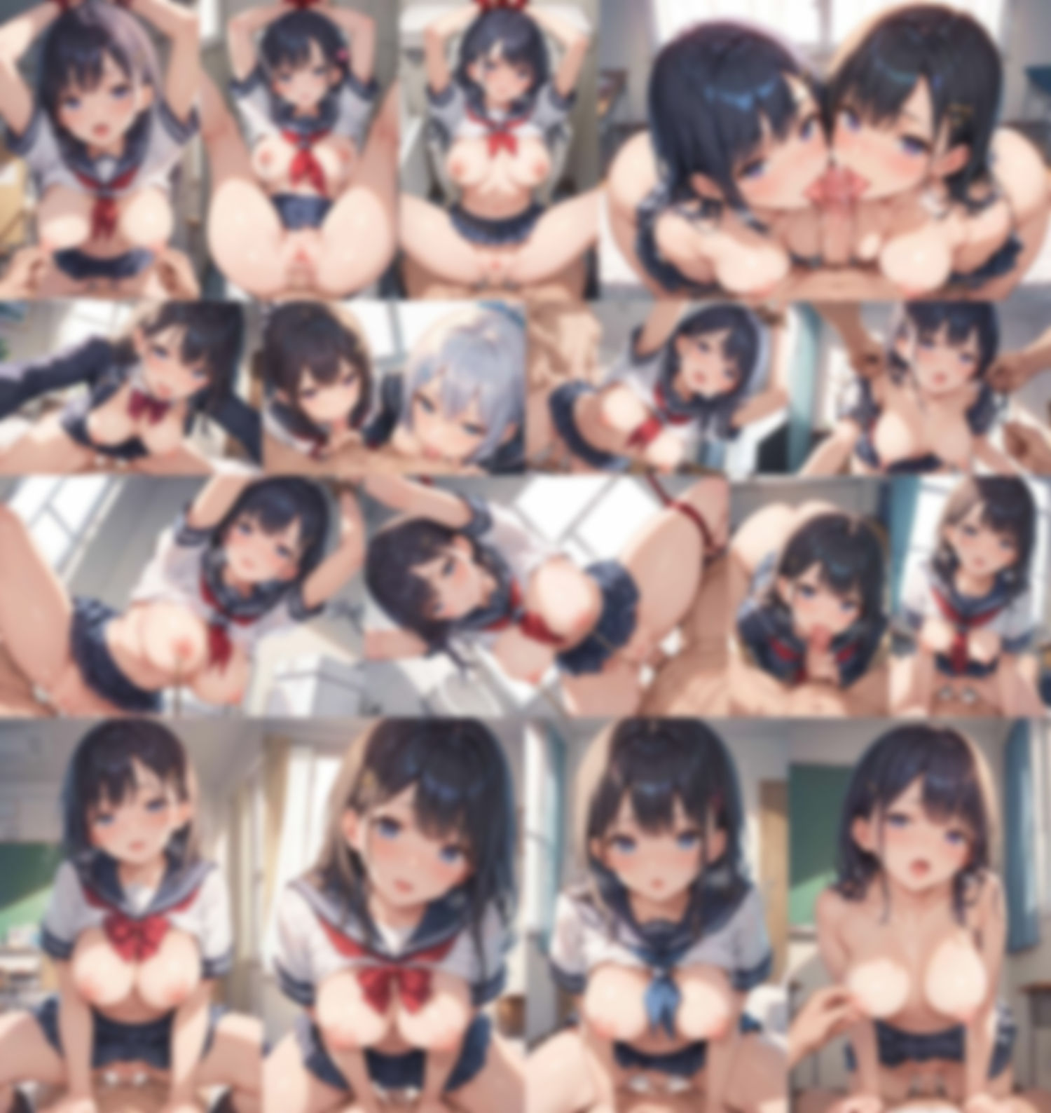 制服おっぱいフェラ天国 サンプル2ページ目