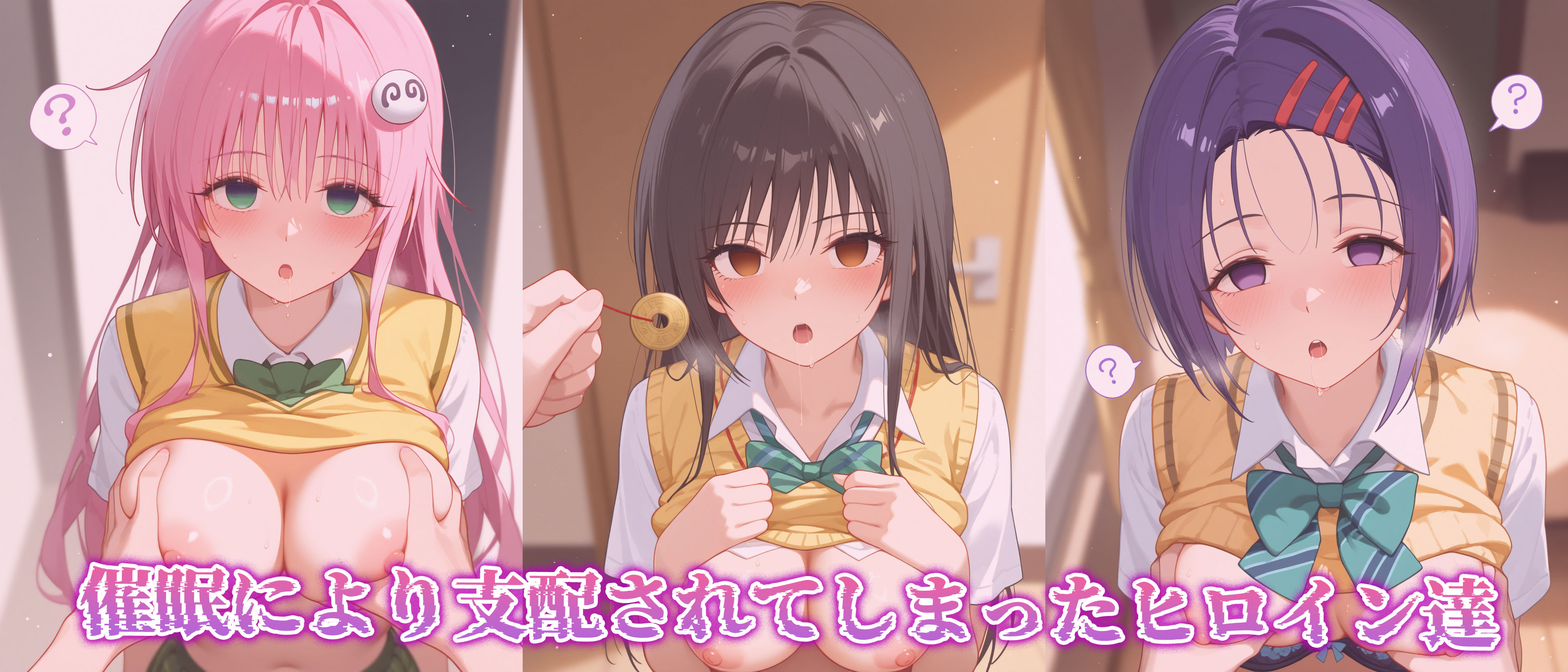 【催●性支配】強●淫乱ヒロイン化 ToL○VEる編 【ラ○・サタリン・デビルーク/古○川唯/西○寺春菜】 サンプル1ページ目